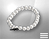 j. White bracelet