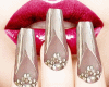 Nude Nails+Diamond Ring