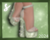 𝓼* bunny heels green