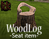 [RK] Wood Log Seat