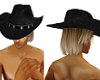 Black cowboy Hat -dblond