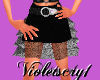 (V)Black Lace skirt