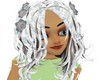 Animated White Snow Hair
