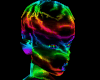 Rainbow Rave Ghost Head