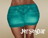 Cuffed Shorts Aqua