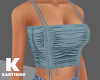 Blue Drawstring Top