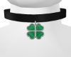 $ Silver Clover Choker