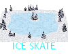 Frozen Pond Ice Skating