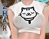 Cat Pajama Crop Top