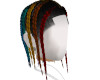 rainbow braids stud