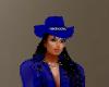 CRF* blue cowgirl hat