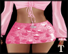 pink shell skirt