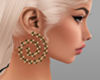 P golden spiral earings