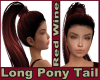 Long Ponytail Red Wine