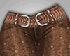 Brown West Belted Flares