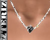 Necklace - Heart Onyx