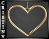 !CR! Gold Heart Earrings