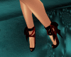 (DRM)black and red heels