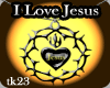 (tk)I Love Jesus Pendant