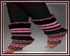 Black Pink Ankle Warmers