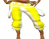 yellow n white pants