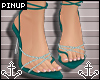 ⚓ | Strappy Heels Teal