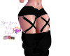 Meli Black Jeans+Straps