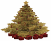 GOLD.RED CHRISTMAS TREE
