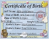 Aj Birth Certificate