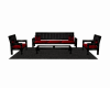 .(IH) CHILL COUCH BLK/RD