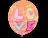 LOVE animated balloon