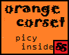S~s Orange Corset