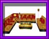 (sm)goldorange sofas set