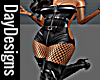 Black Leather Net Outfit