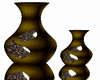 Old gold vases