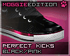 ME|Sneakers|Black/Pink