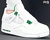 4's Sneakers Green. n