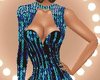 Blue Sequins Gown