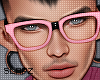 !!S Nerd Glasses Pink C