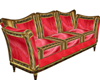 Couch Red Gold Elegancy