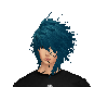 Blue emo hair