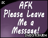 S|AFK Leave Message Sign