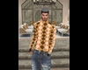 Checkered sweater