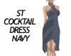 ST COCKTAIL NAVY DRESS