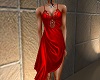 red silk salsa dress