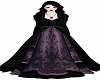 purple blackn gown