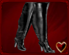 Te Leather Thigh Boots