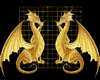 stikers dragon gold