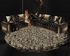 Elegance Round Gold Rug