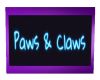 Paws & Claws sign